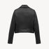 Nalini Short Buttoned Leather Jacket for Women